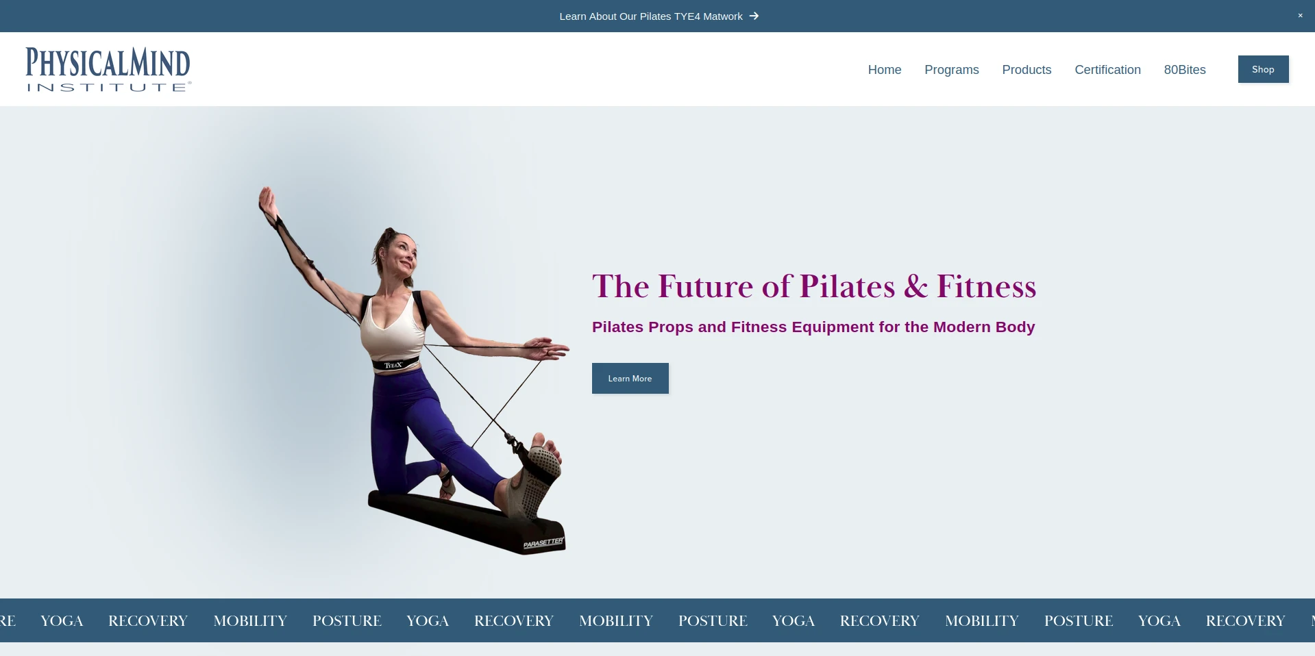 Yoga & Pilates Website